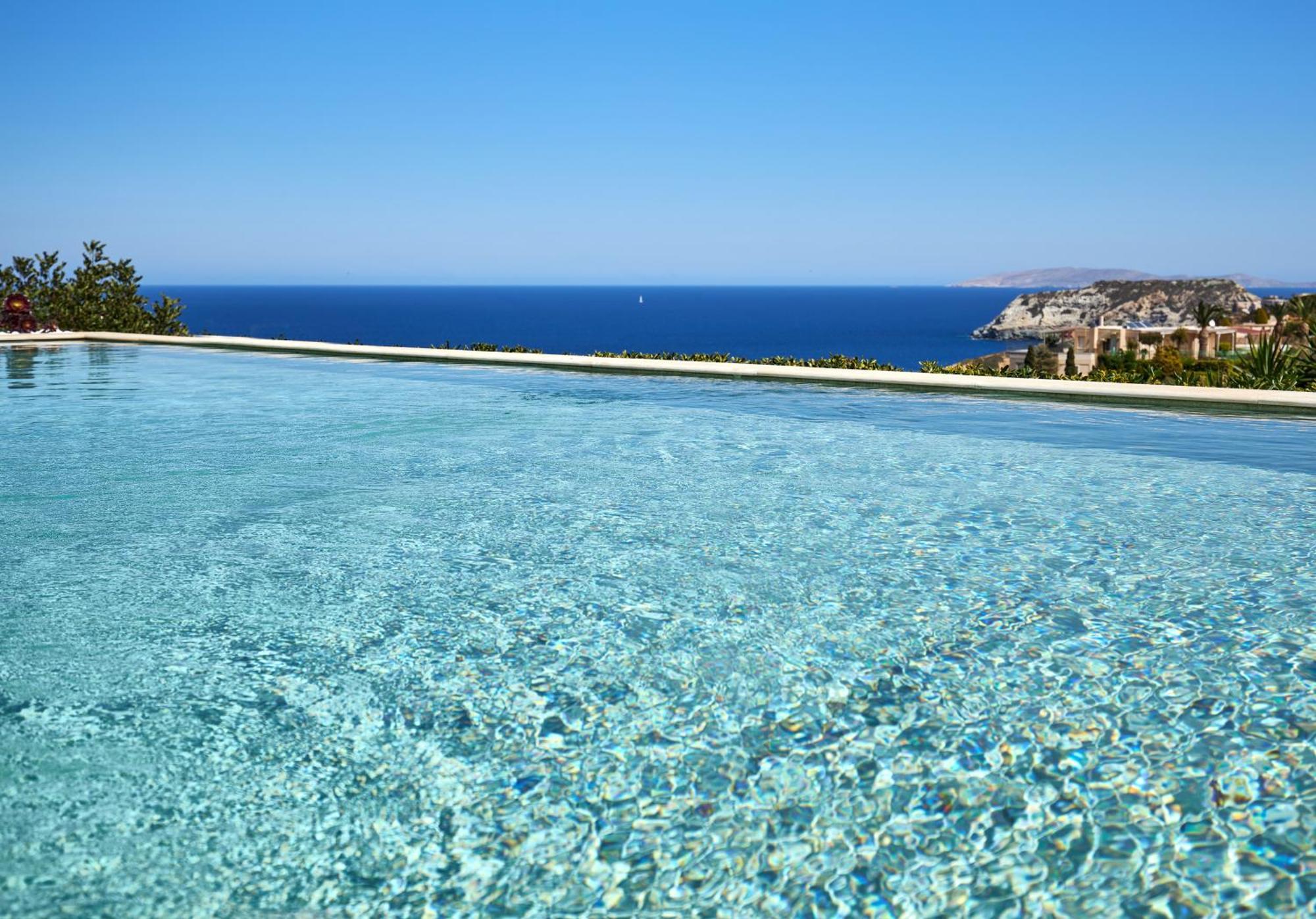 Spacious Villa With Private Eco-Pool And Panoramic Sea View Agia Pelagia  Buitenkant foto
