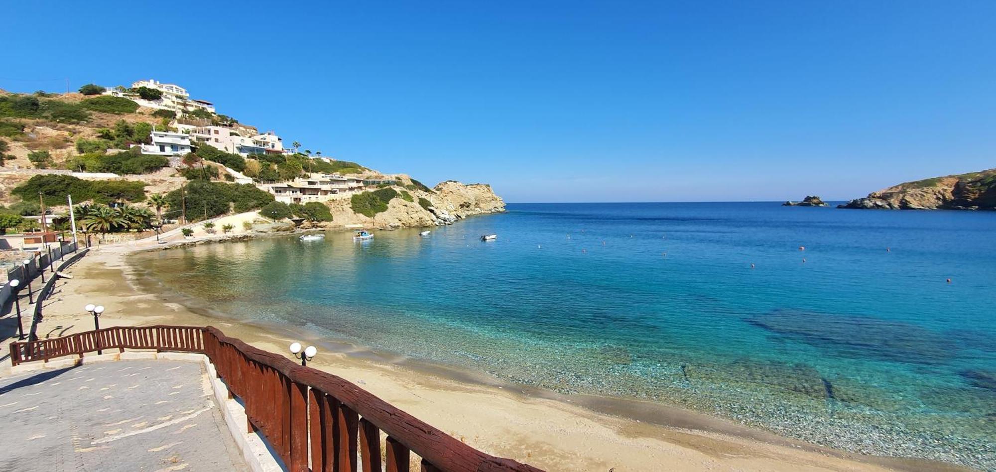 Spacious Villa With Private Eco-Pool And Panoramic Sea View Agia Pelagia  Buitenkant foto