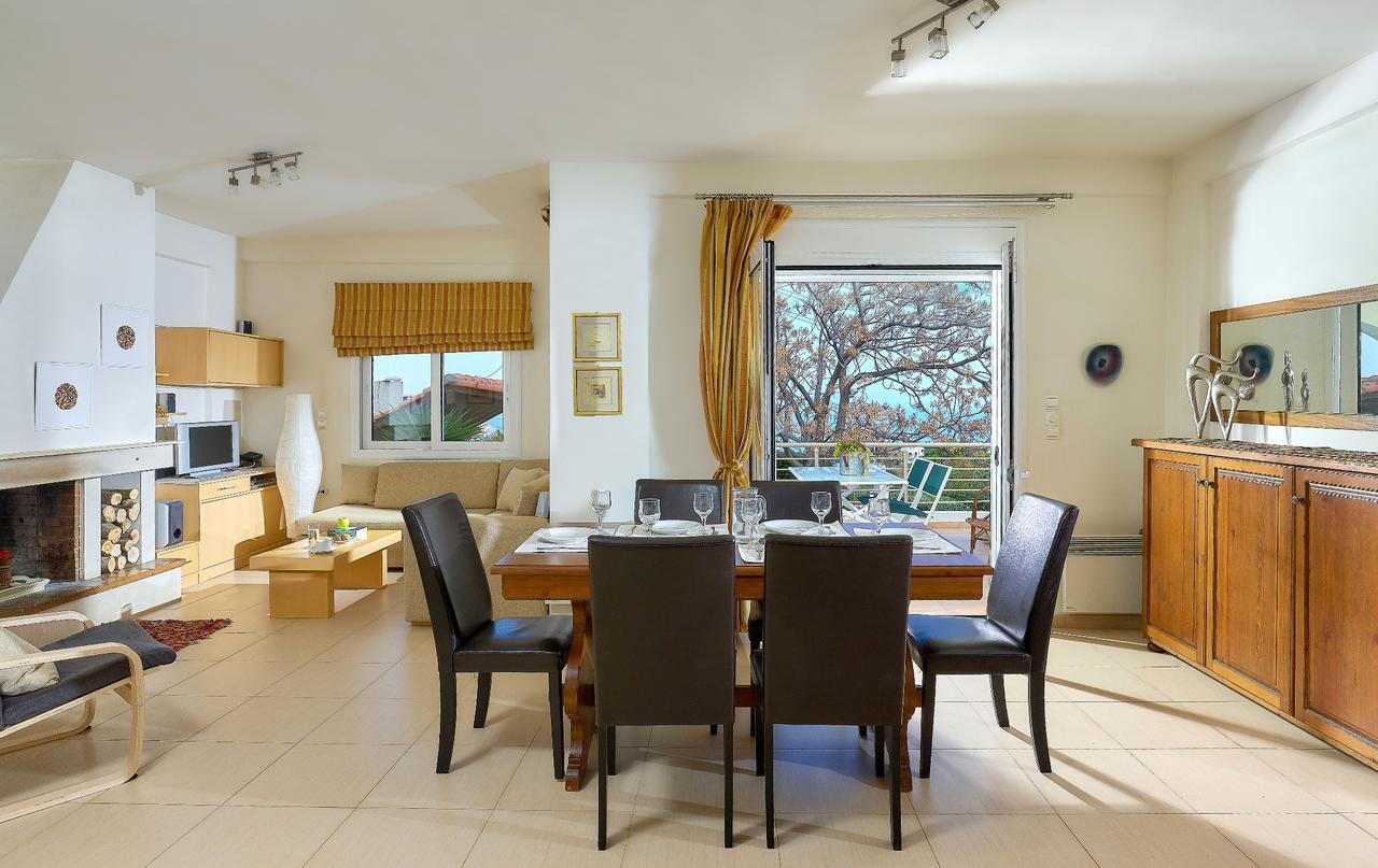 Spacious Villa With Private Eco-Pool And Panoramic Sea View Agia Pelagia  Buitenkant foto
