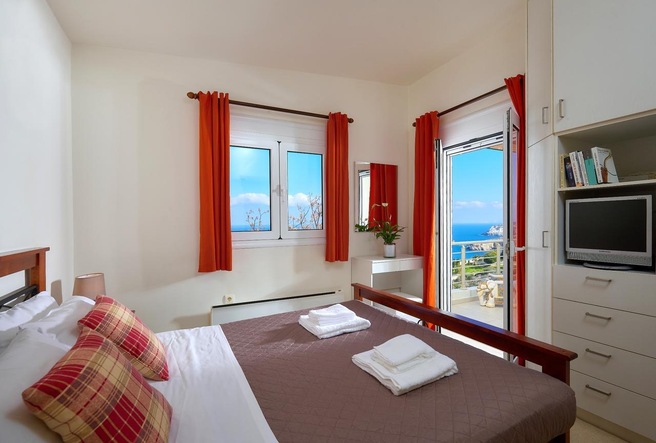 Spacious Villa With Private Eco-Pool And Panoramic Sea View Agia Pelagia  Buitenkant foto