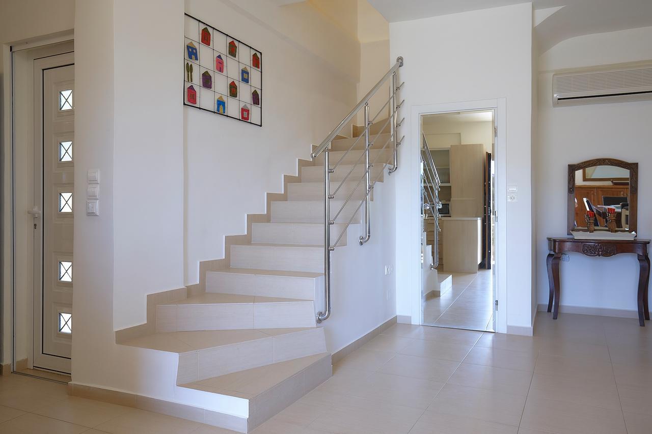 Spacious Villa With Private Eco-Pool And Panoramic Sea View Agia Pelagia  Buitenkant foto